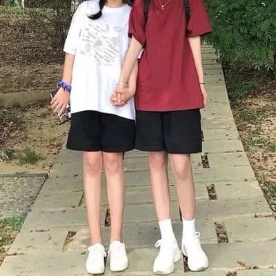运动短裤女夏季宽松直筒显瘦休闲ins潮港味阔腿中裤黑色五分裤子