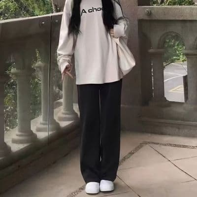 阔腿裤女夏季新款学生韩版宽松百搭九分裤高腰显瘦直筒裤子ins潮