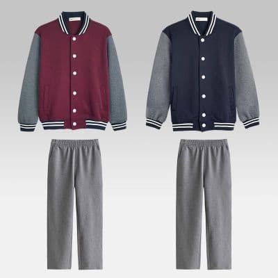 小学生校服套装春秋英伦风棒球服学院风运动服北大培文校服中学生