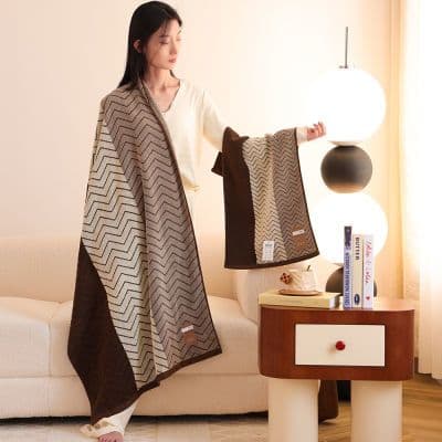 【5A抗菌】2025高档男士专用100%精梳棉浴巾条纹超厚全棉洗澡裹巾