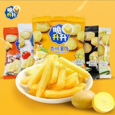 脆升升香脆薯条500g(20g*25袋)网红小吃蜂蜜黄油休闲散装零食礼包