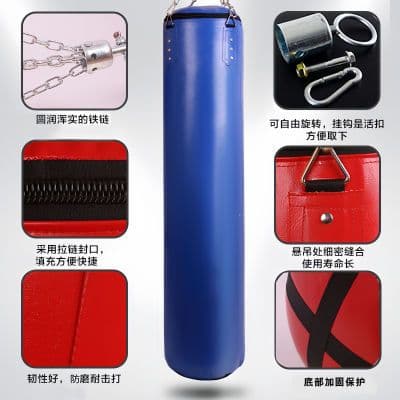 专业级拳击沙袋吊式实心散打沙包训练家用跆拳道成人儿童健身器
